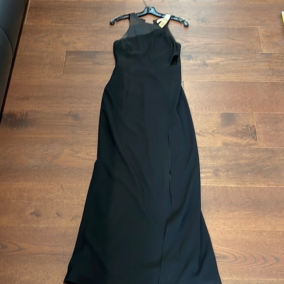 Halston Black Women’s Long Dress Size 2 - Picture 1 of 8